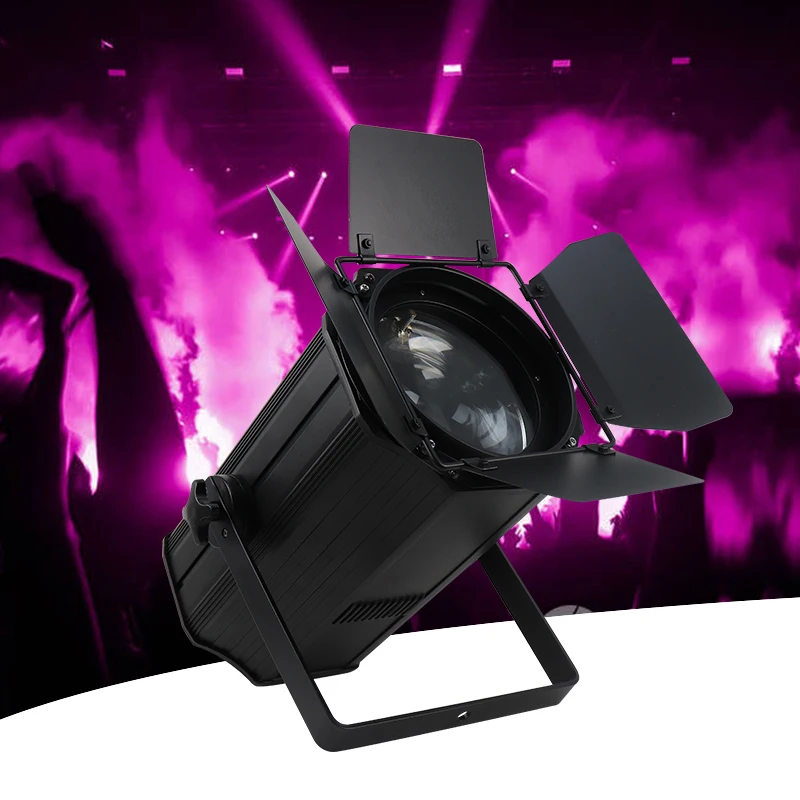 

DMX LED 200W COB Linear Zoom Cool White + Warm White Par Lighting With Barn Door Stage Lights Wedding DJ Disco