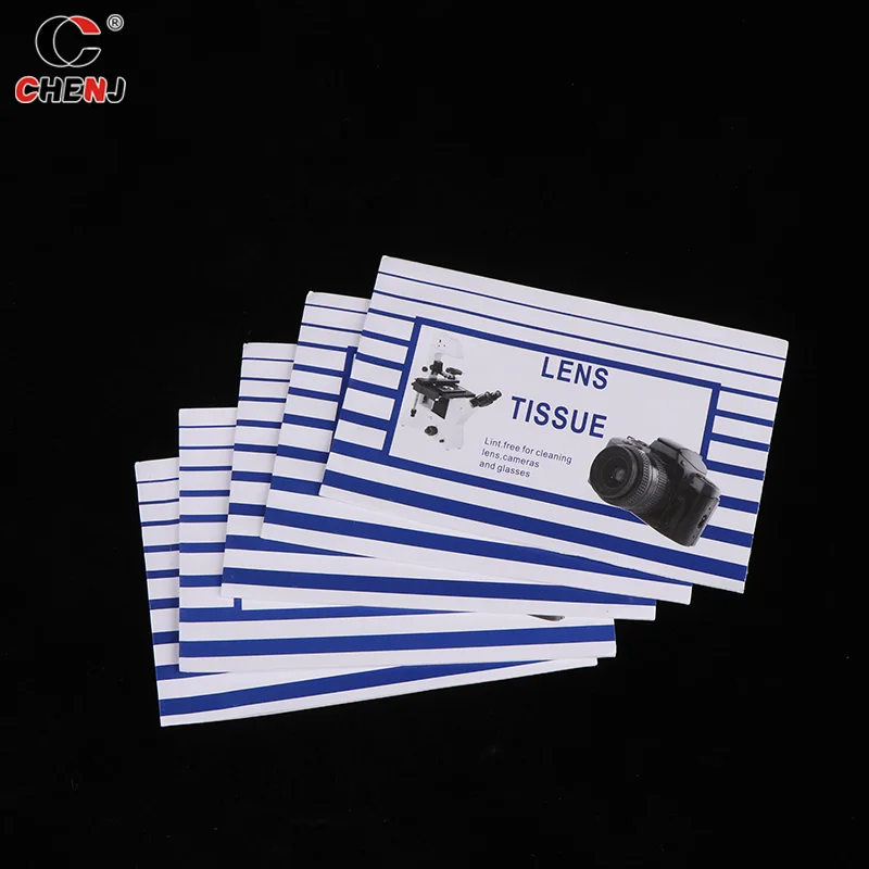 Microscópio Camera Lens Cleaning Paper, Óculos Kit, Cleaner Tecido Poeira-Free Wipes, 125Pcs