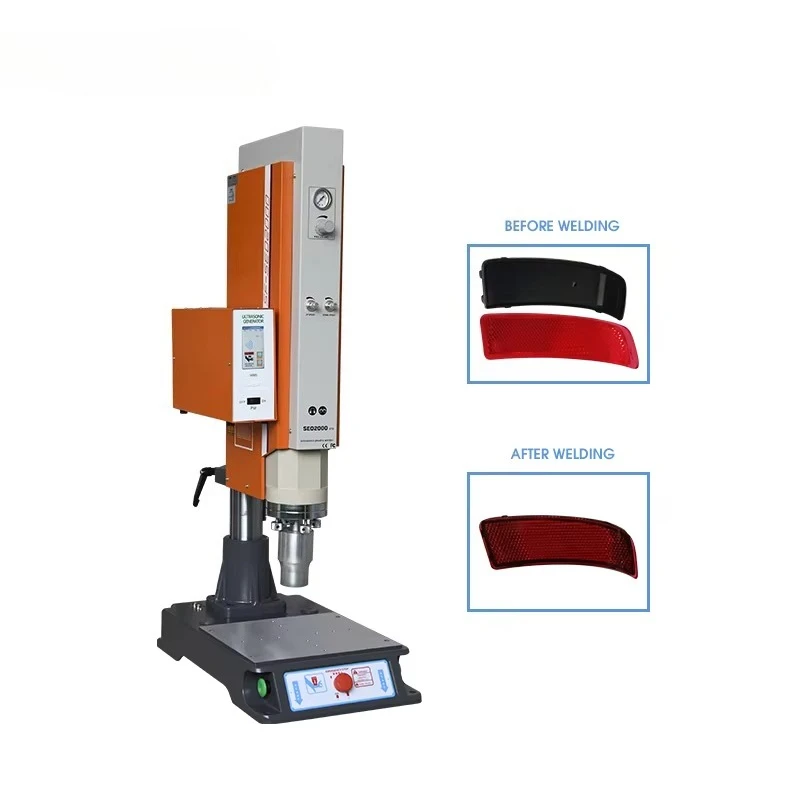 Factory Price Automatic Digital Frequency Ultrasonic Plastic Welding Machine for Production Velcroes Strap