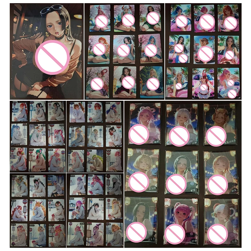 Anime One Piece AR LR SLR SUP SYS FX GY Cards Hancock Robin Perona Nami Yamato Kalifa Vivi Uta Reiju Carrot Collectible Cards