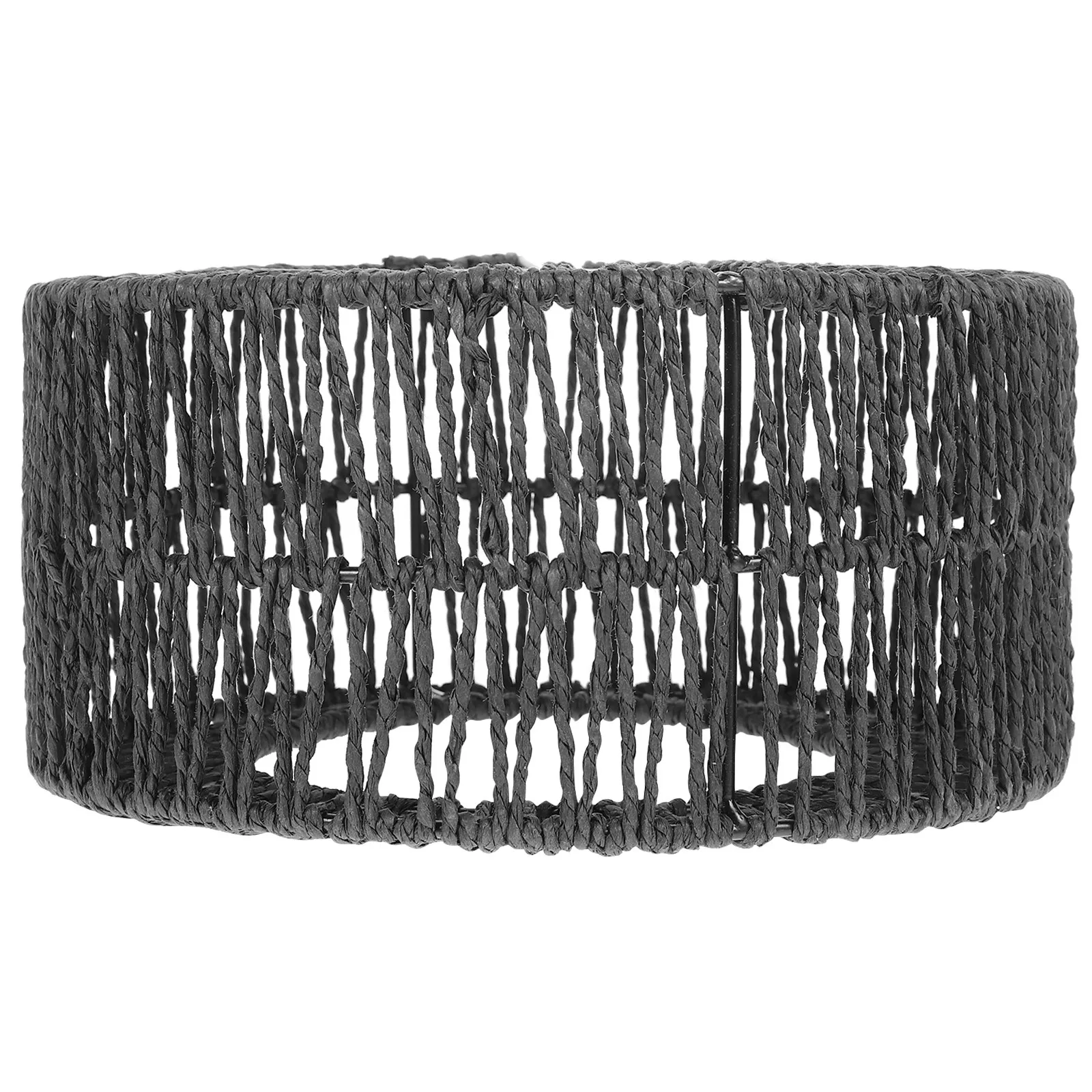 Straw Rope Woven Lampshade Rustic Ceiling Lamp Cover Replacement Size S Lightweight Indoor Pendant Light Shade Warming