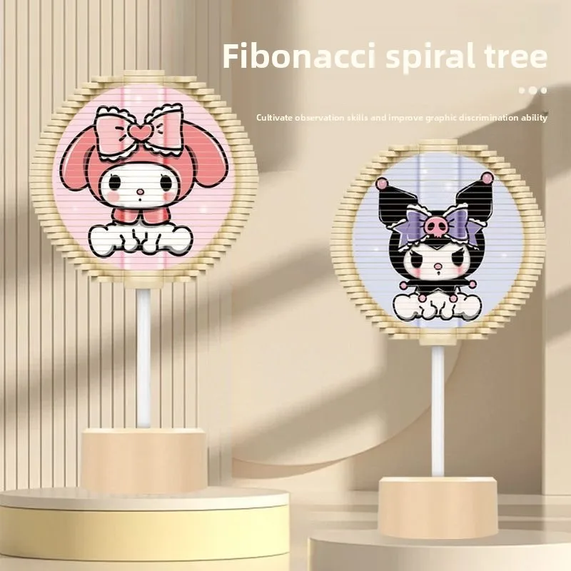 Kuromi Printed Spinning Lollipop Toy Cute Cartoon Fidget Spinner Candy Shape Novelty Toy for Stress Relief Party Gift wholesale