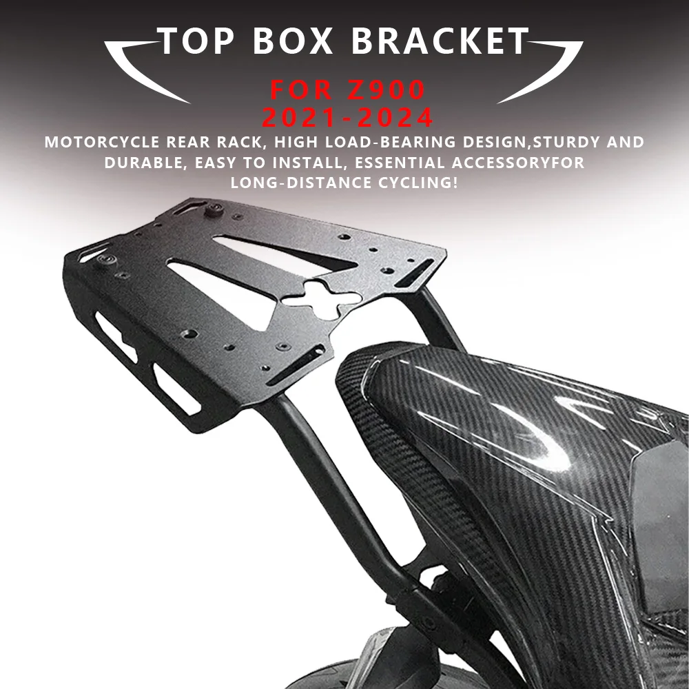 

MTKRACING For KAWASAKI Z900 2021-2024 Motorcycle Rear Luggage Rack Carrier Case Support Holder Bracket trunk cargo bracket