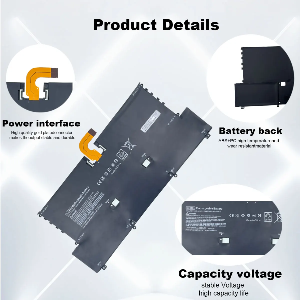 Imagem -03 - Bateria do Portátil para hp Spectre 13-v016tu V015tu V014tu V000 V030ng V020tu V123t 844199855 Tpn-c127 Hstnn-ib7j So04xl