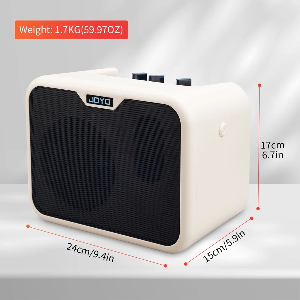 JOYO MA-10B Мини-усилитель баса, двухканальный басовый усилитель мощностью 10 Вт и комбинированный динамик для практики бас-гитары