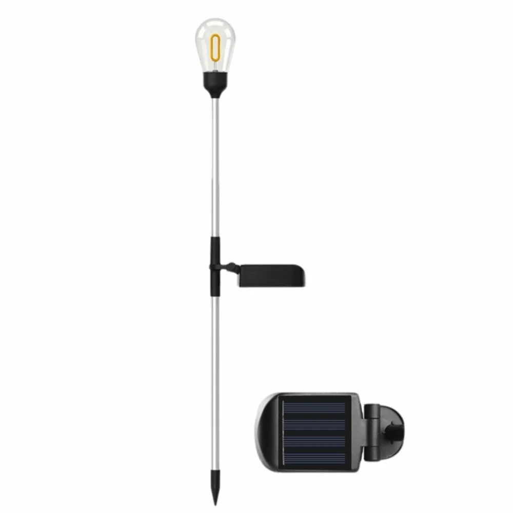 

Solar Powered Solar Light Waterproof 3000K Tungsten Filament LED Lawn Light Simple Installation Stake Lights Landscape Lighting