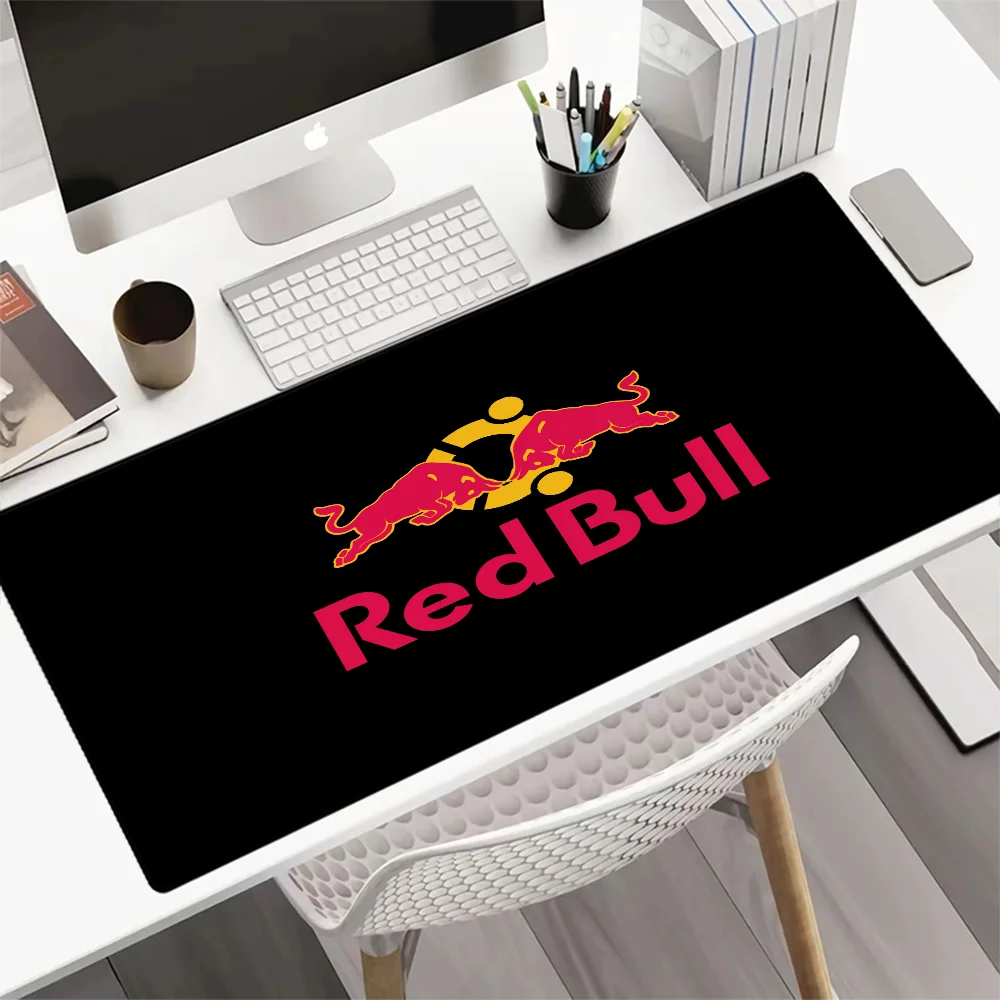 Xxl Mouse Pad Gaming Accessories  Red Bull Pc Setup Accessories Mousepad Gamer Cabinet Desk Mat Keyboard Extended Offices Mats