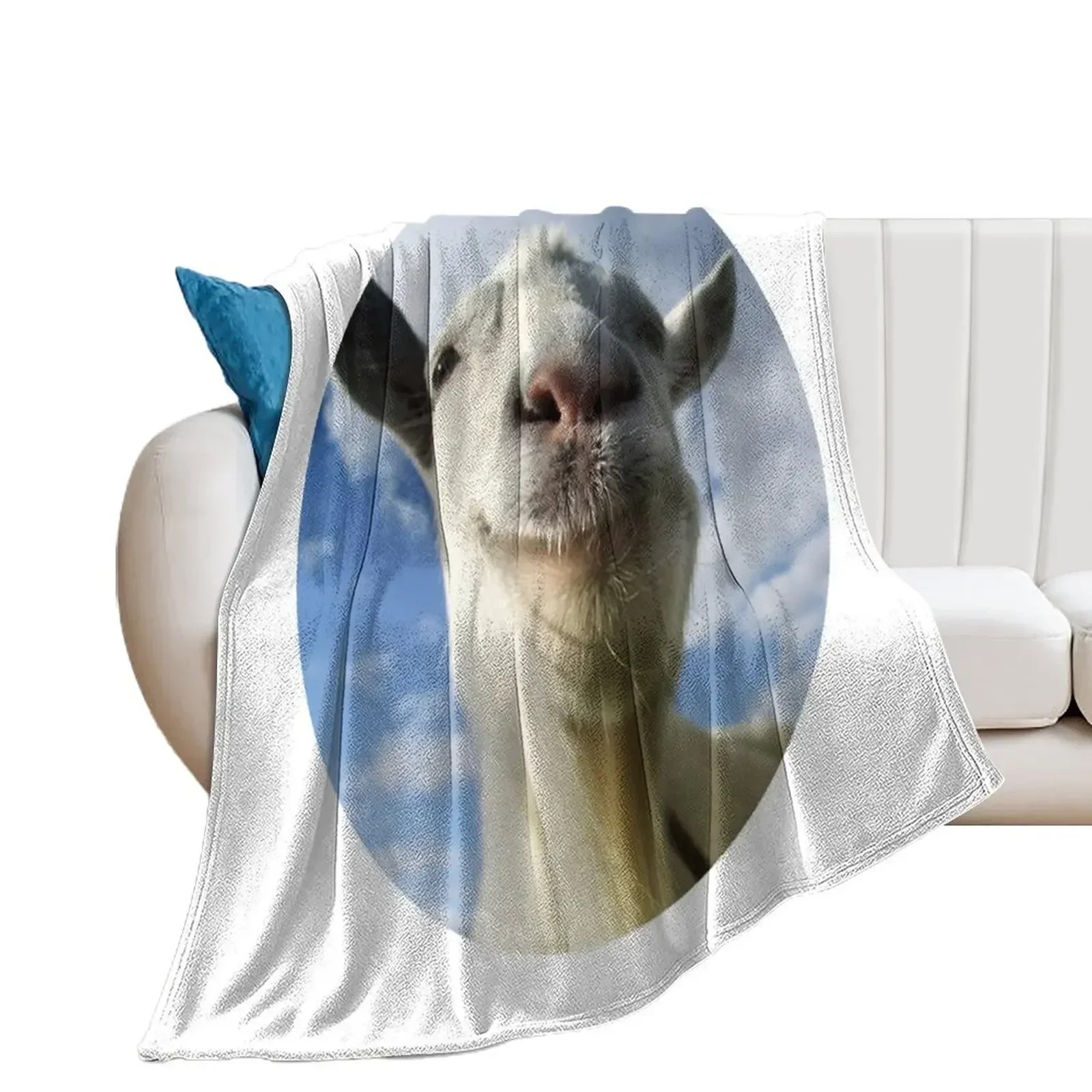 Goat Simulator Throw Blanket blankets ands Shaggy Blankets Sofas Of Decoration valentine gift ideas Blankets