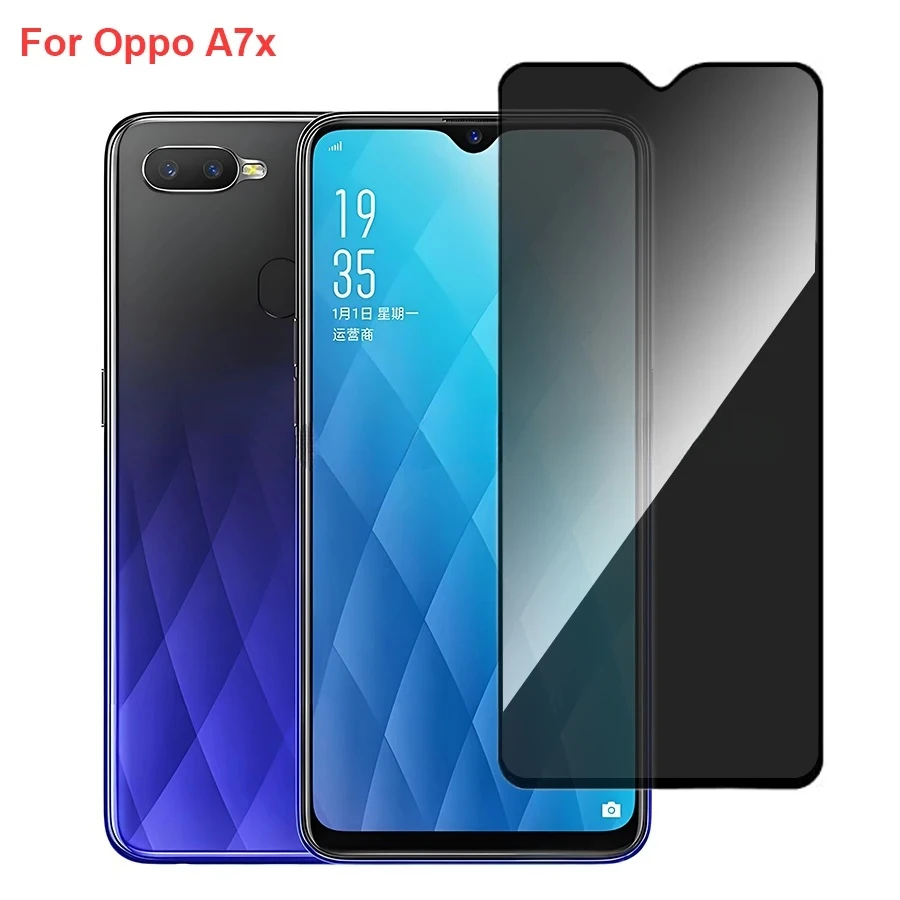 

Oppo A7x PBBM00 Anti Spy Privacy Tempered Glass Protector Compatible For Oppoa7x Full Cover Screen Phone Film