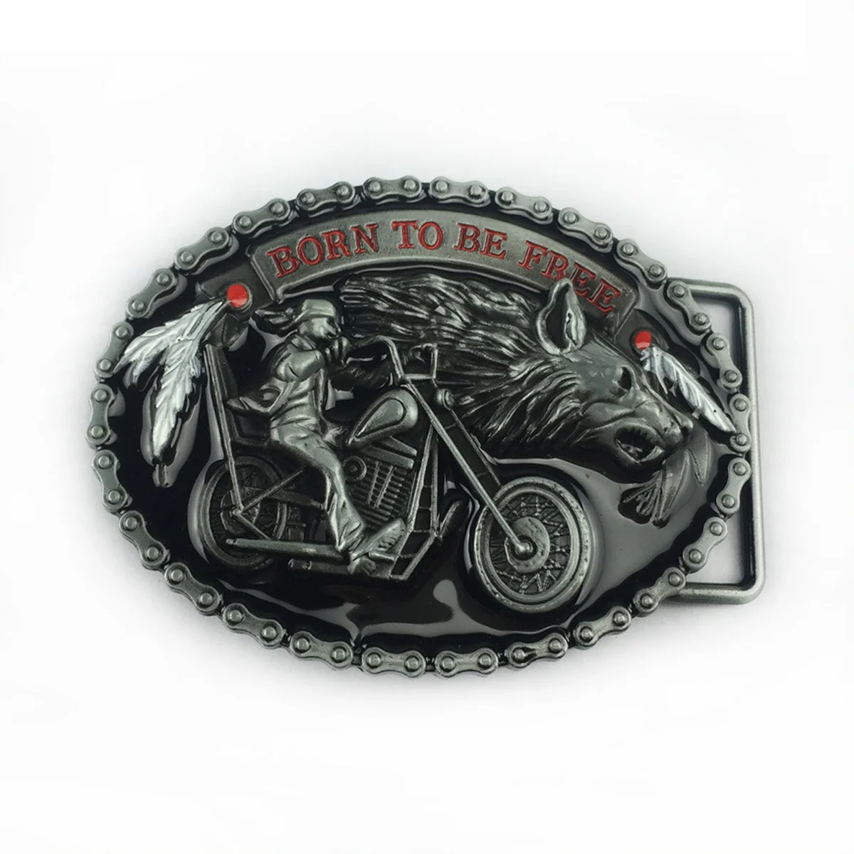 

Men's Western Cowboys Unique Free Design Belt Buckle Leather Fashion Accessory for Trend-conscious Males