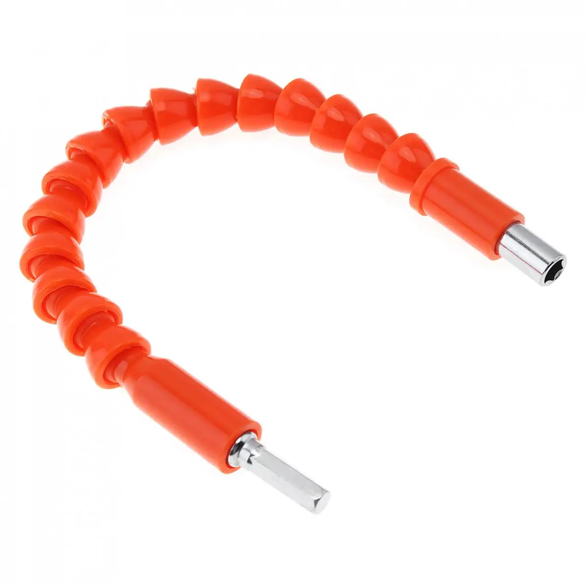 Arbre flexible universel Orange de 295mm, Extension de perceuse électrique pour tête de tournevis et connexion de perceuse