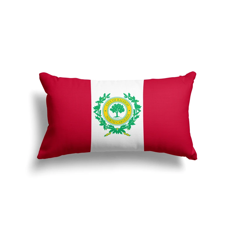 Aertemisi 20'' x 12'' Raleigh North Carolina Rectangular Throw Pillow Cushion Covers Cases Pillowcases 50cm x 30cm