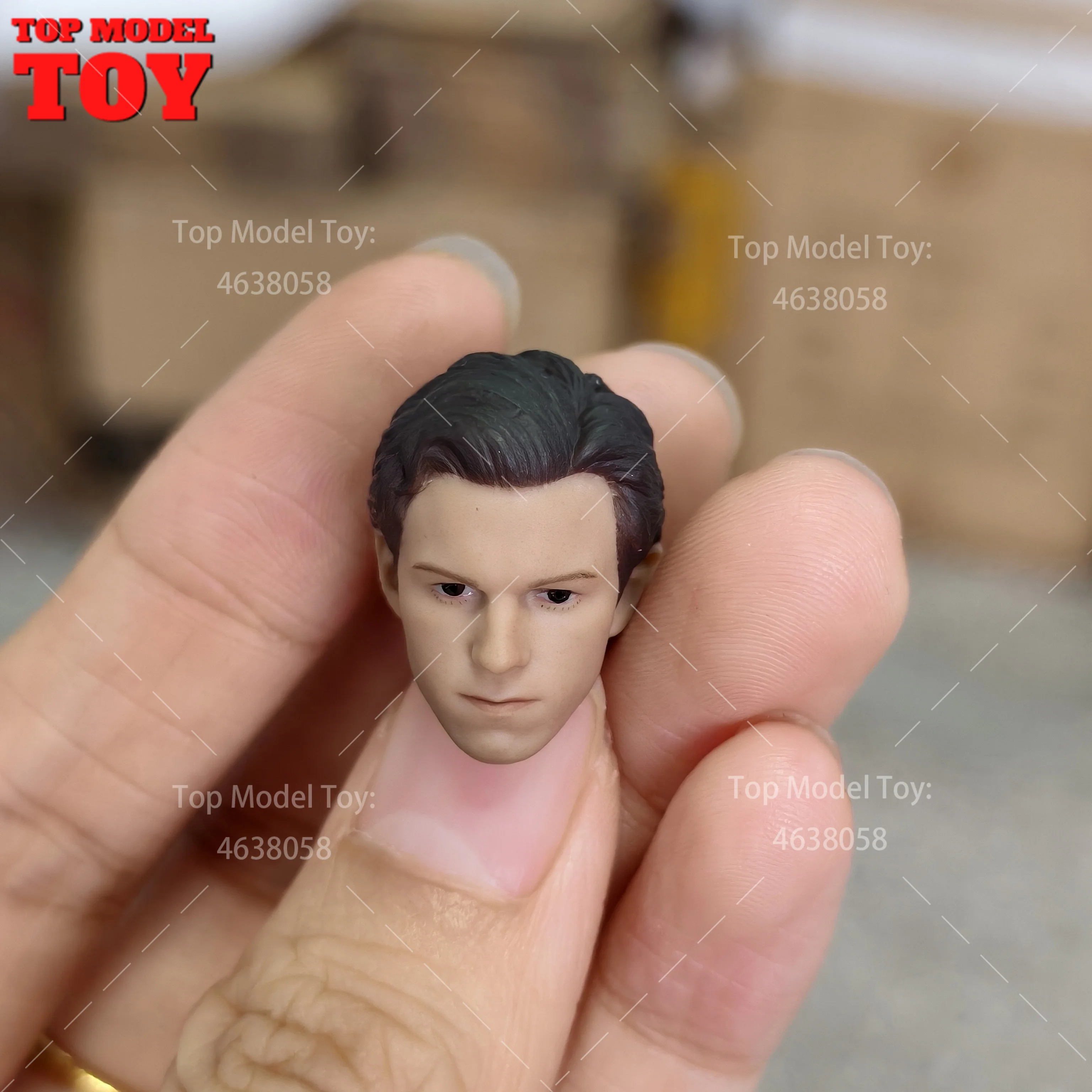 1/12 مقياس توم هولاند رئيس نحت رسمت/غير مصبوغ رئيس نحت صالح 6 ''ذكر الجندي عمل الشكل الجسم الدمى لمحبي #5