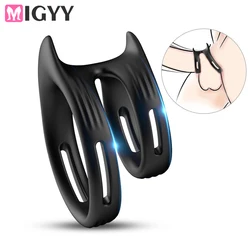 5 Style Penis Ring Male Locked Sperm Ring  Prepuce Blocking Delayed Ejaculation Erect Enlarger Cock Ring Men Masturbation Toys