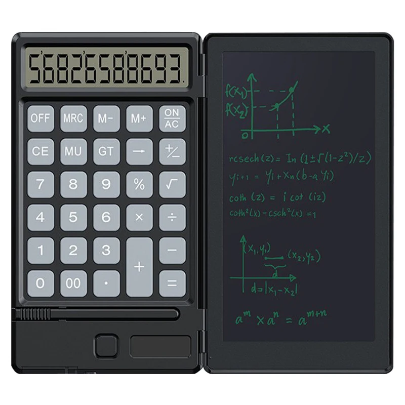 Luxmoc Solar Scientific Calculator Business Student Calculator LCD Folding Calculator Writing Board Exam Special Calculator