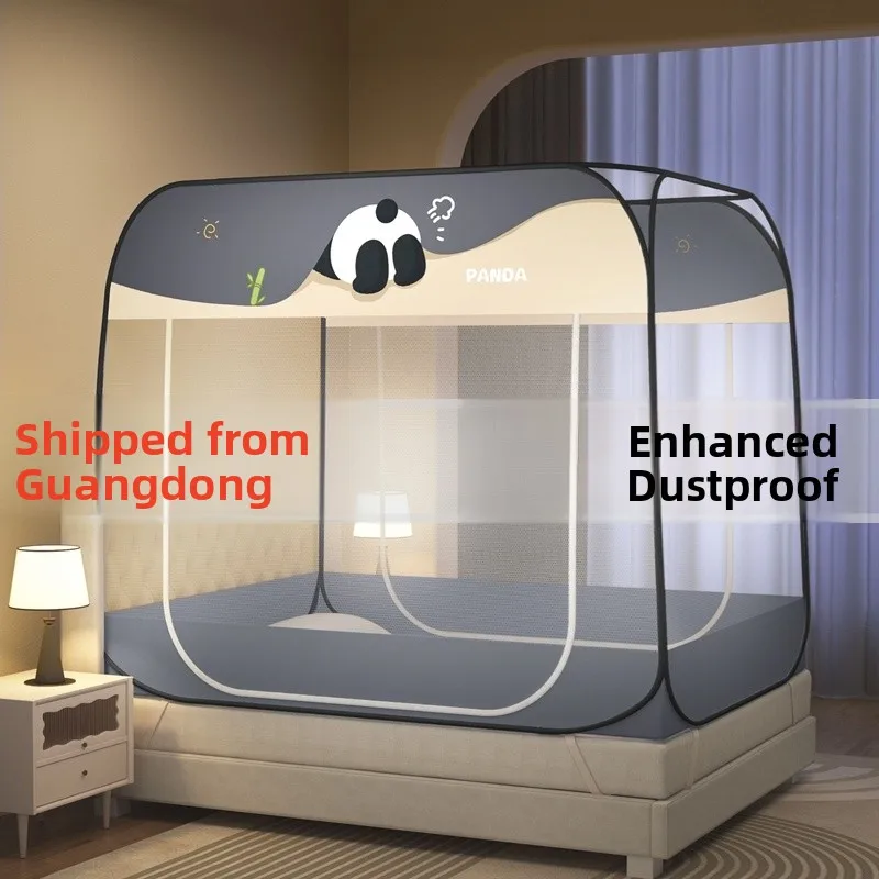 

2025 New Dustproof Mongolian Tent Mosquito Net Bedroom Installation Free Full Cover Sle Children Infants Protection Double ...