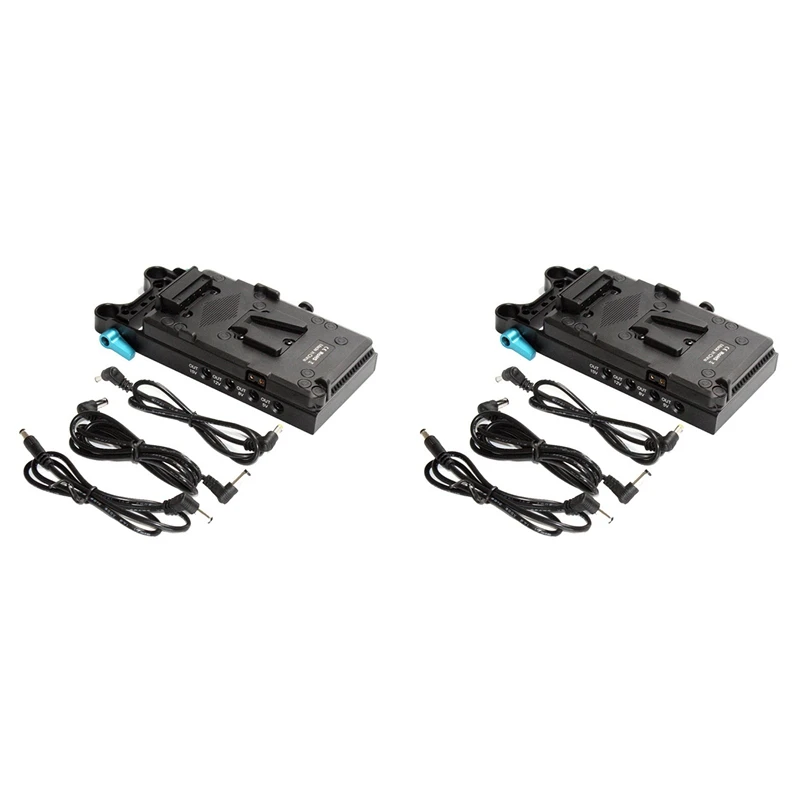 

Hot Sale2x V Mount V-Lock Battery Plate Adapter For V Mount Battery Mounting For Camera, Video Light, Monitor, Audio Recorder