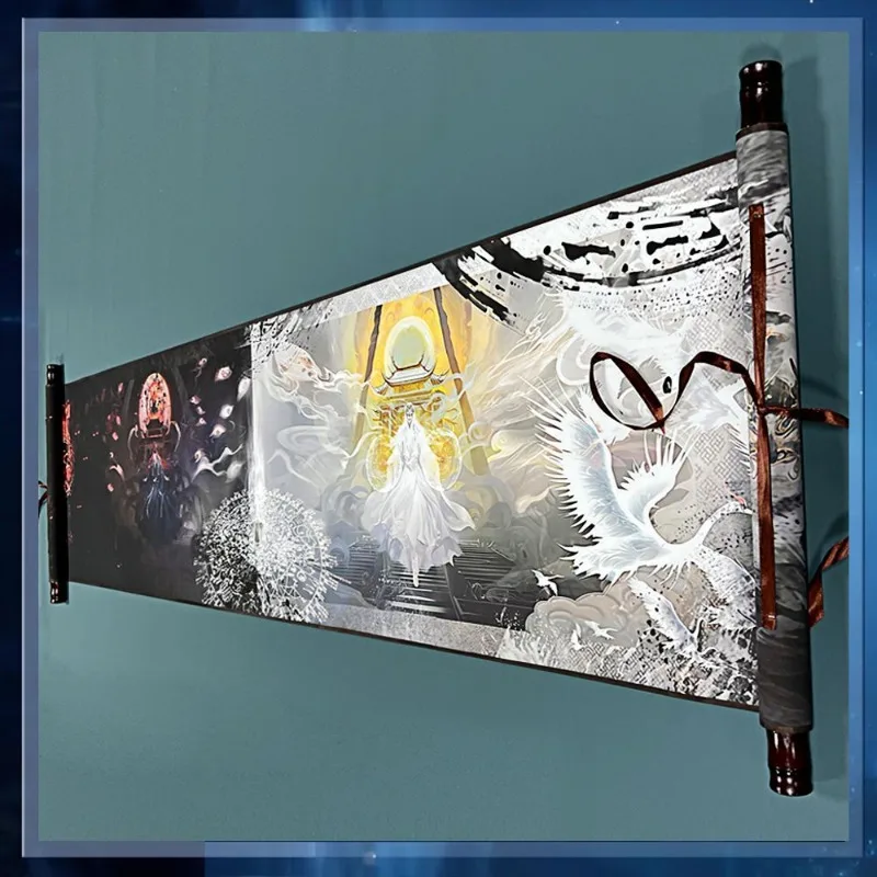 Xian Ni Reincarnation Scroll Anime Theatrical Version Wang Lin's Scroll Portrait Fabric Wall Hangings Related To The Xian Ni