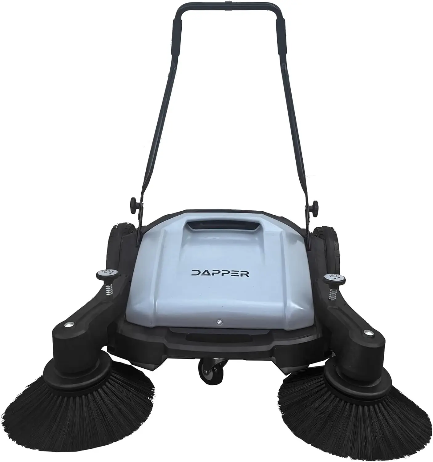 Walk-Behind Outdoor Hand Push Floor Sweeper - 10.5 Gallon Capacity - 36