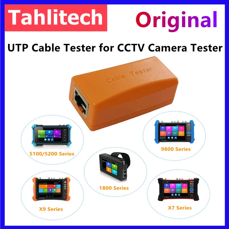 Original UTP Cable Tester RJ45Network Cable Test Box Work with IPC CCTV Camera Tester IPC9800, IPC5200, IPC1900, IPC1800, X7 X9