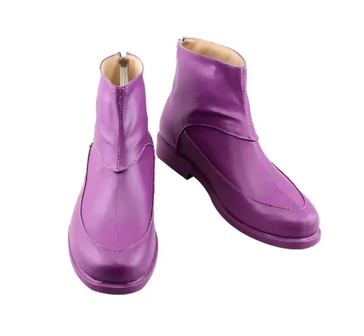 

Funny Valentine Shoes Purple Boots Halloween Cosplay Jojo Prop Funny Valentine Boots