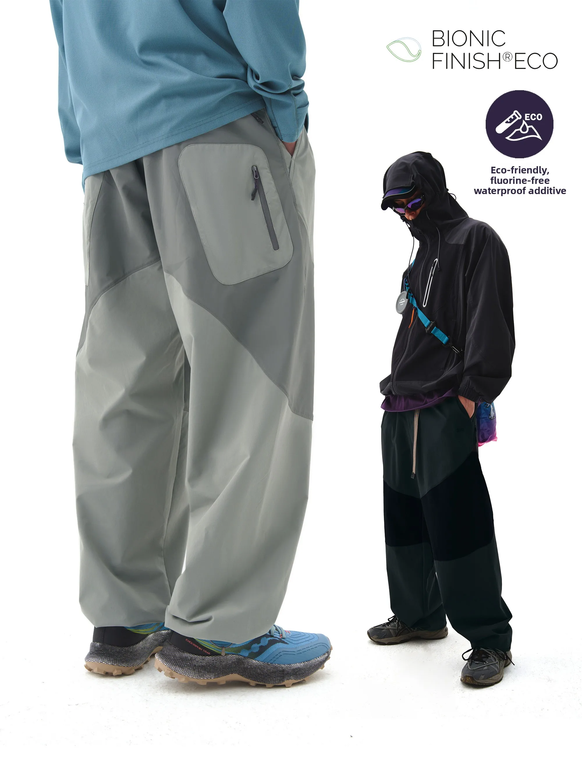 

Nome Outdoor Waterproof Long Pants Men's Hiking ell Trousers Straight Leg Dstring Casual Polyester Fibre Spring Season