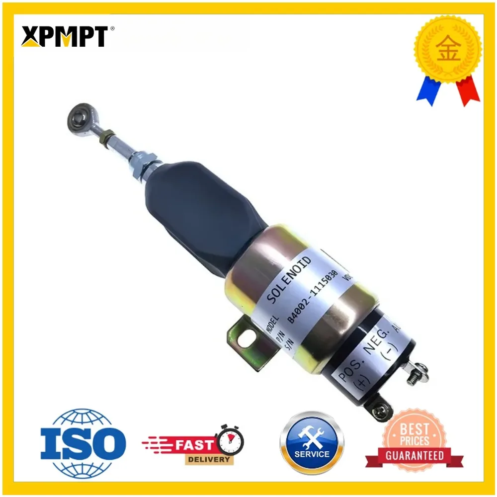 Construction machinery parts for R225/ Caterpillar S6K/ Komatsu PC60-7/130 flameout switch solenoid valve B400-1115030