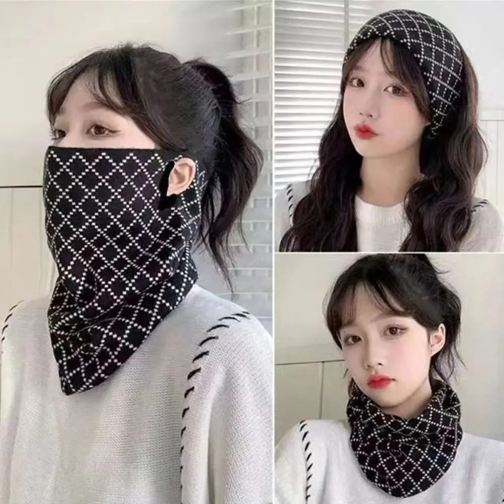 

Модная ветрозащитная зимняя теплая маска, утолщенная мягкая защитная маска для шеи, маска для лица, висящий ухо, ветрозащитный шарф, маска на открытом воздухе