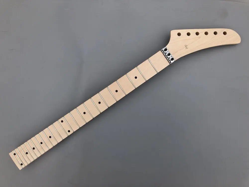 

Yinfente Yinfente Guitar Neck Maple Fretboard Dot Inlay 25.5Inch 24Fret Locking Nut Banana Head