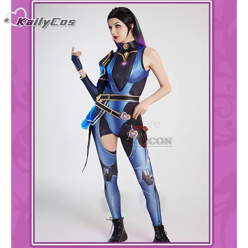 FC6Game Valorant cos Reyna Cosplay Costume Anime Game Valorant Women Jumpsuit Halloween Party Clothes For Ladies Role Play @FC8！