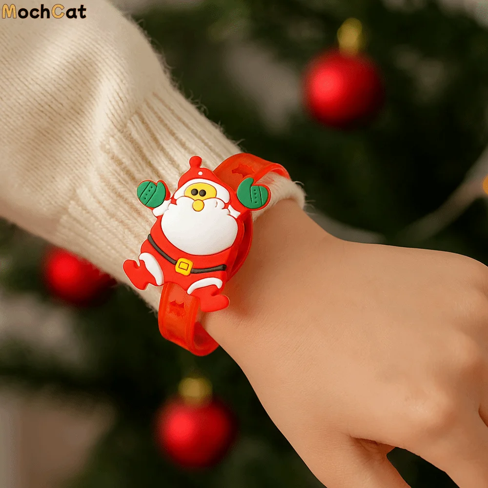 3PCS Plastic LED Light Up Bracelets Cartoon Adjustable Glowing Wristbands Glowing Effect Childrens Toys Carnival Event