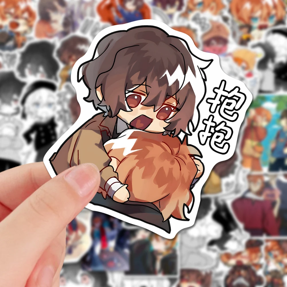 Nakahara Chuuya Dazai Osamu Anime Motorcycle Notebook Stickers Cup Waterproof Sticker Cell Phone Tablet Sticker