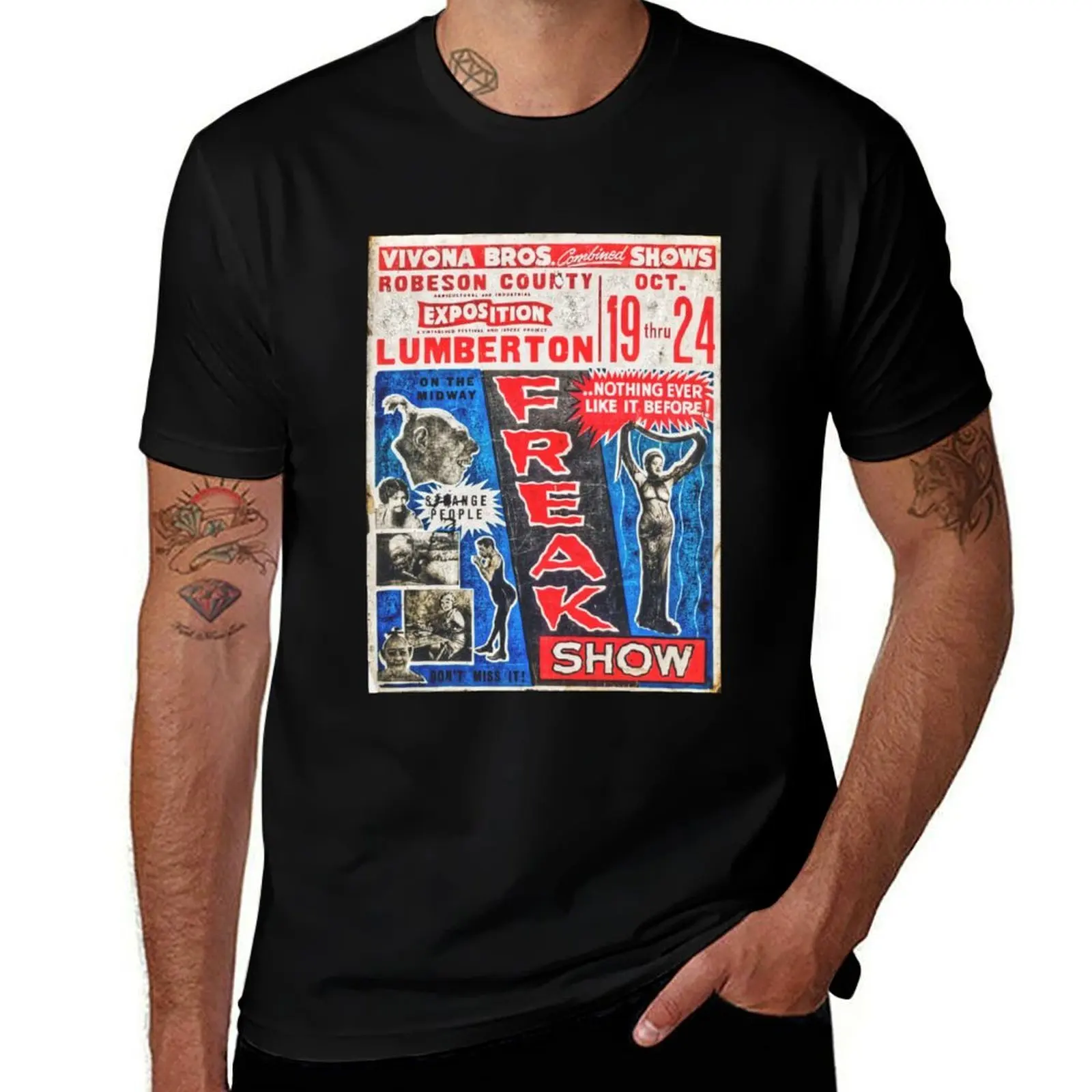 Lumberton Freak Show T-Shirt t shirts for man pack white T-Shirt
