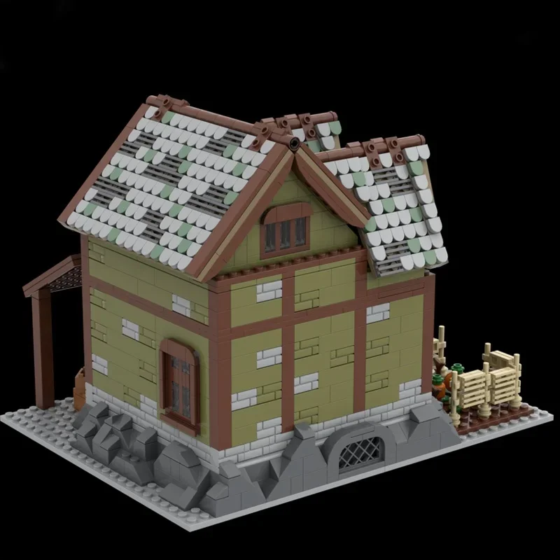 1681 elementów MOC Dom Rolnika Zamek Model Klocki Architektura Zestaw Prezent na Boże Narodzenie Zabawki DIY Kreatywny pomysł Urodziny
