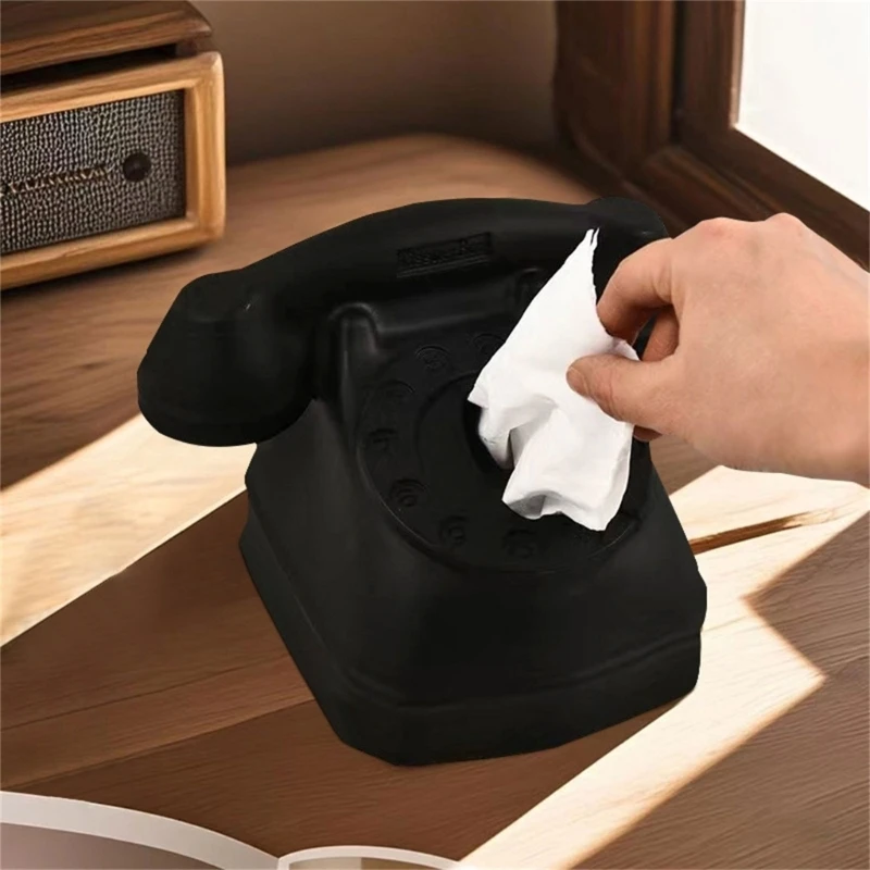 2025 New Elegant Telephone Tissue Holder Portable Case for Stylish Interior Design