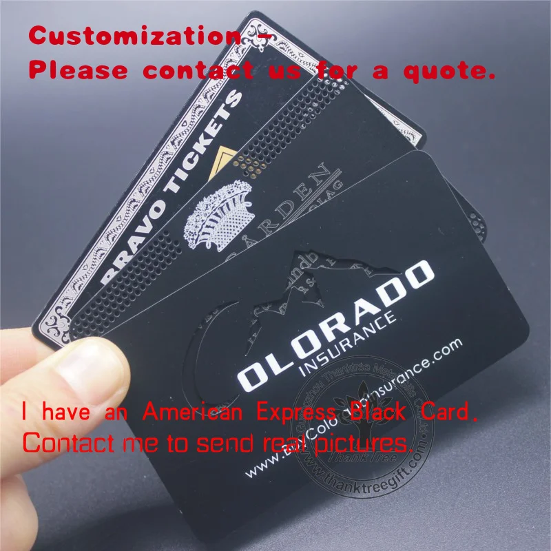 

на заказ. Персонализированная дебетовая карта из черного металла с лазерной гравировкой на заказ