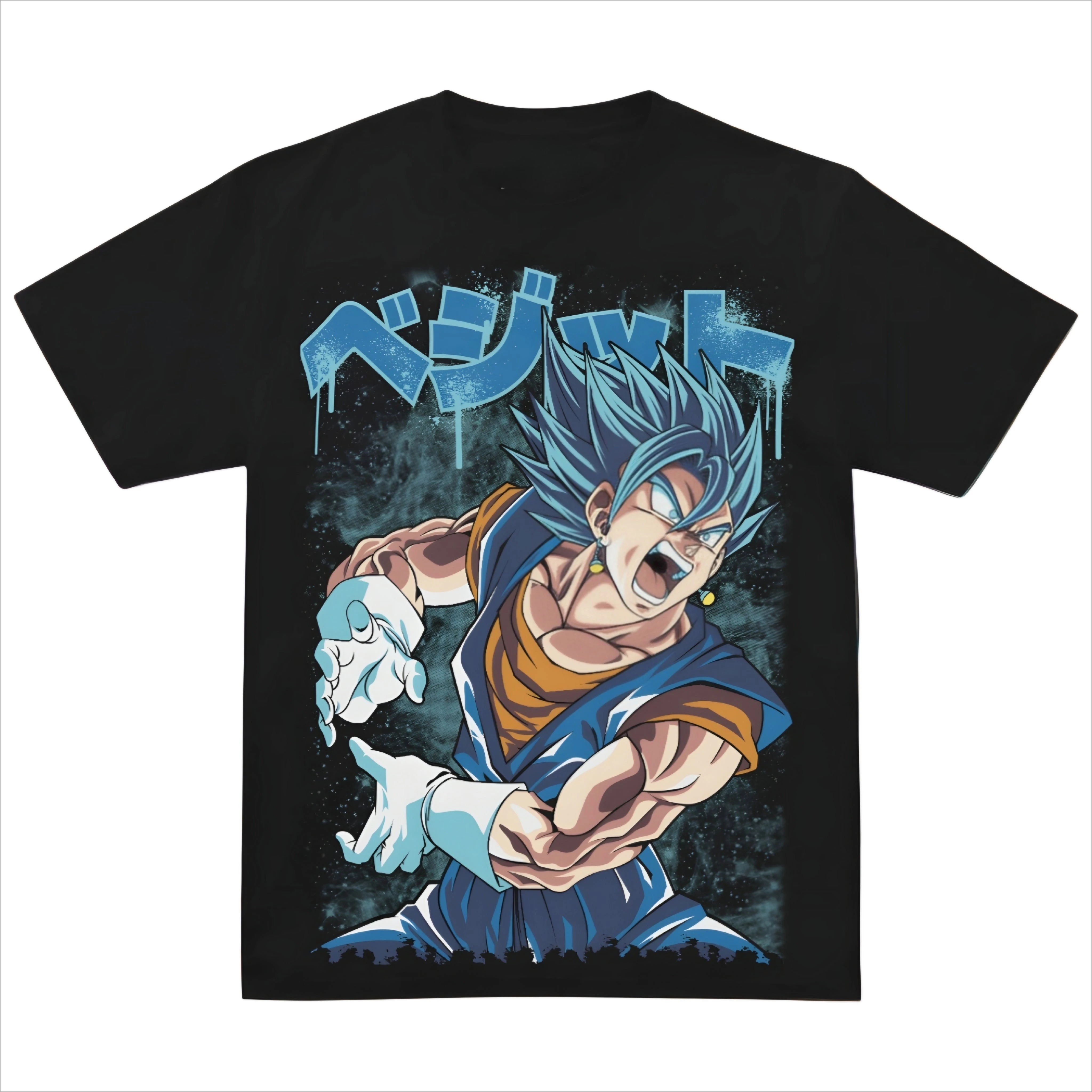 Dragon Ball Super Vegito Blue Anime Graphic T Shirt Goku Vegeta Fusion Manga Streetwear Cotton Oversized Tee