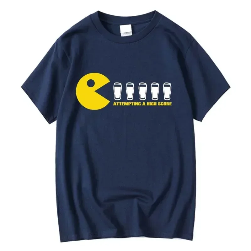 

Summer Men's T-shirt High Quality 100% Cotton Funny Design Printing Casual Loose O-neck For Men Short Sleeve T-shirt Male Tops