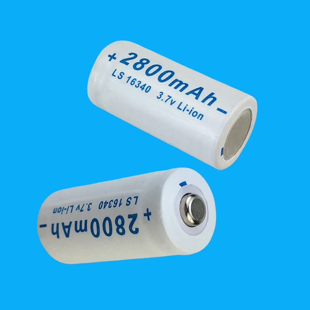 3.7V 2024 NEW CR123A RCR 123 ICR 16340 2800mAh Battery Safety Camera Rechargeable Battery Lithium Ion L70 Plus Charger