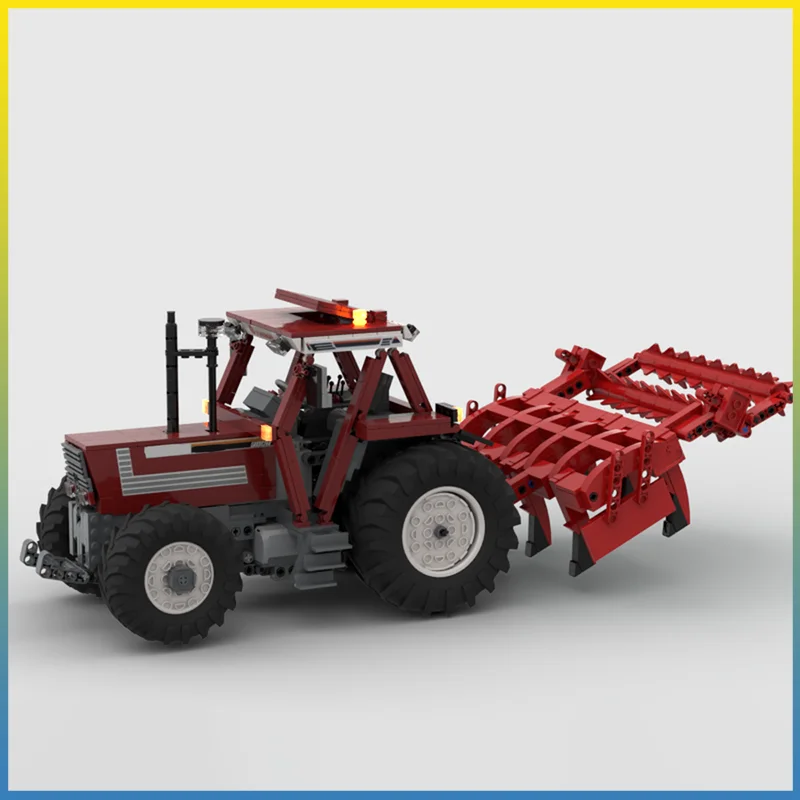 1001 قطعة MOC الناقل Fiatagri 180-90 DT توربو التكنولوجيا نموذج اللبنات التراص الطوب ألعاب إبداعية طفل هدية لتقوم بها بنفسك