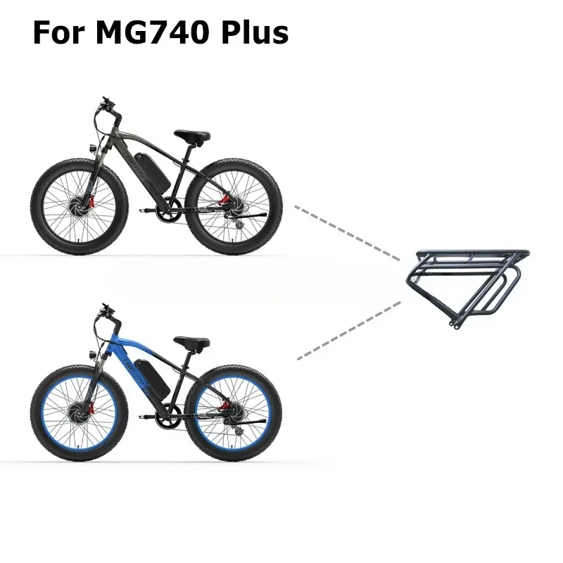 High quality black double-layer bicycle luggage rack with adjustable heavy-duty bicycle frame