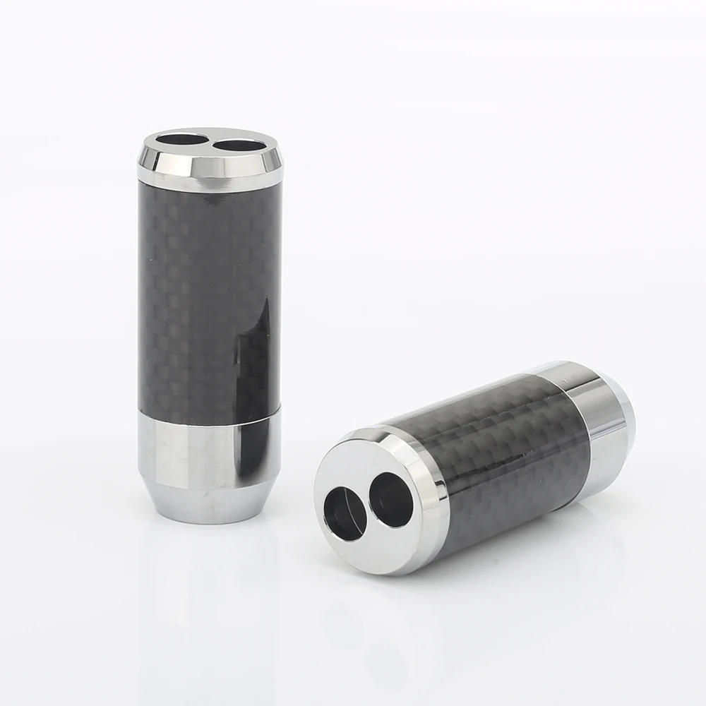 4pcs cavo per altoparlanti in fibra di carbonio cavo Audio cavo per pantaloni avvio Y splitter 1 a 2 cavo per altoparlanti avvio da 11MM a 7MM