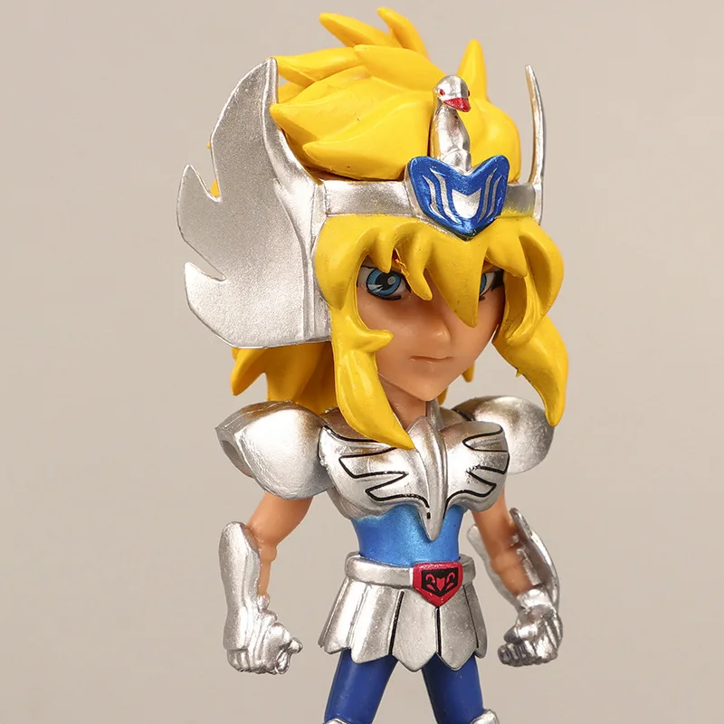 5pcs Saint Seiya Scorpio Lion Aries Figure Two-Dimensional Animation Peripherals Model Doll Toy Ornaments Collection Of Gifts
