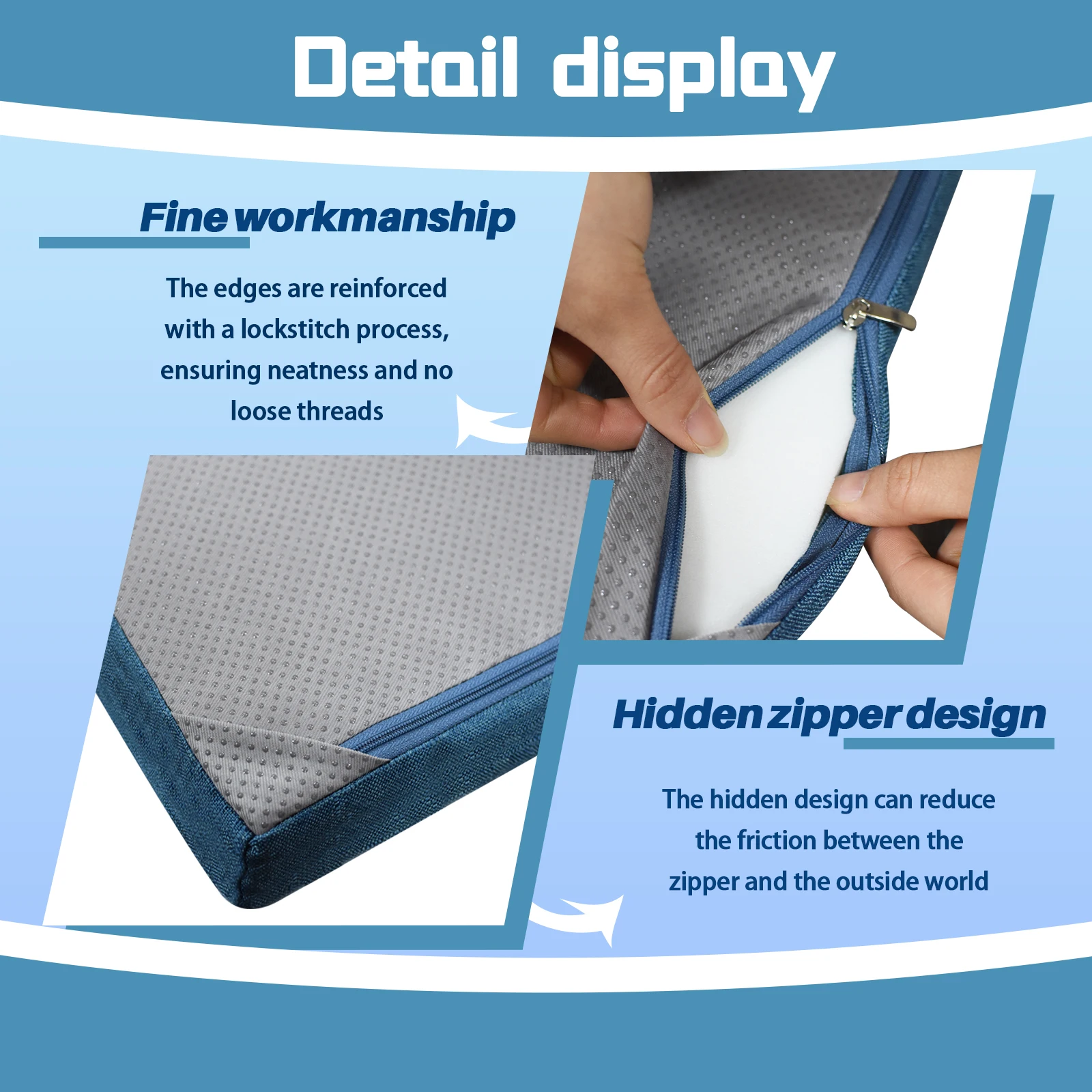 Custom Outdoor Waterproof Chair Cushion Cover  All-inclusive Zipper Sofa Cushion Cover，Suitable for Outdoor Sofa, Rattan Chair