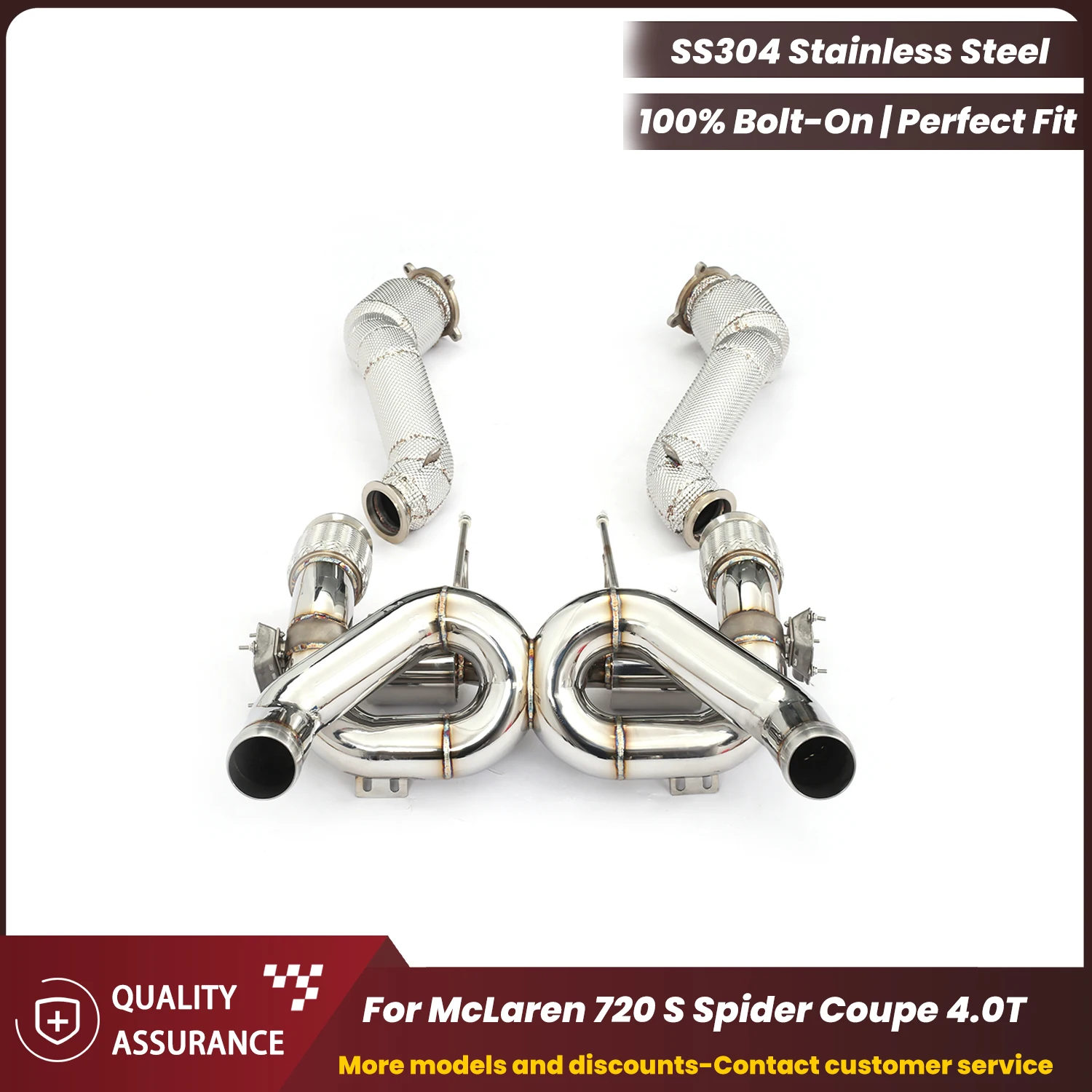 

ECCF OEM VALVE Complete exhaust For McLaren 720 S Spider Coupe 4.0T Aggressive Exhaust Sound Performance Upgrade