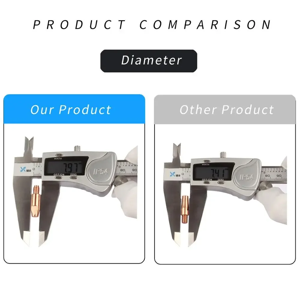 Embouts de Contact MB 24KD M6 x 28mm, 20 pièces, support 0.8 1.0 1.2mm, buse de pistolet torche MIG/MAG Co2/gaz, accessoires outil de soudage