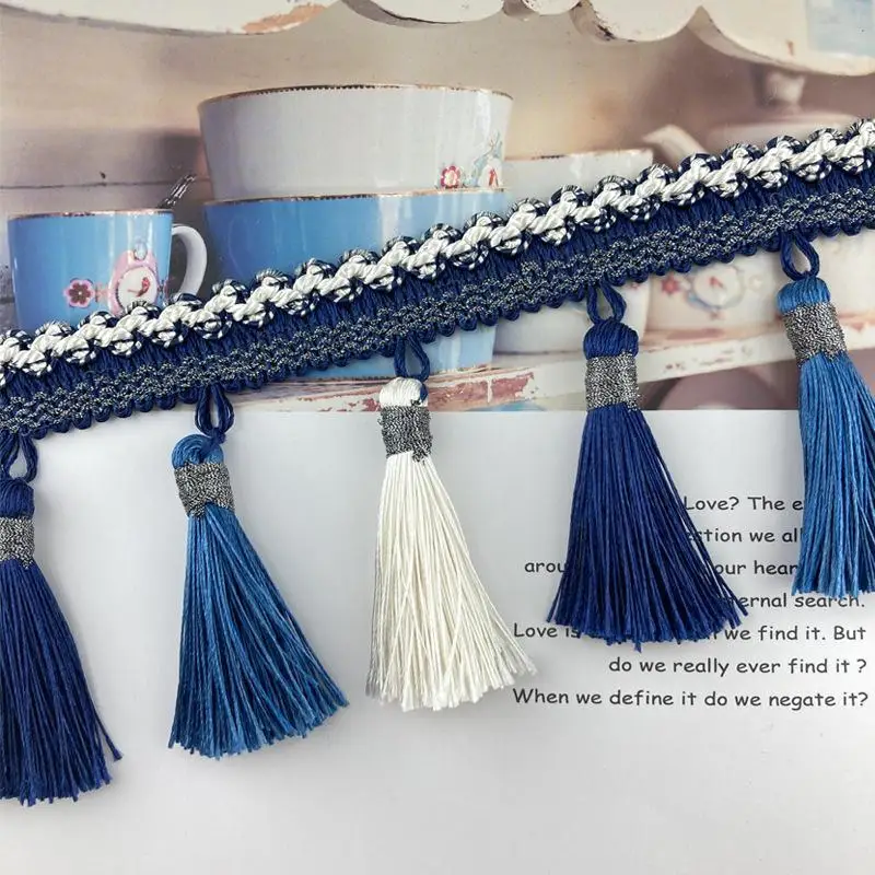 European-Style Curtain Tassels And Lace Decorative Materials For Clothing - Coffee And Dark Green Tassels Multiple Colors