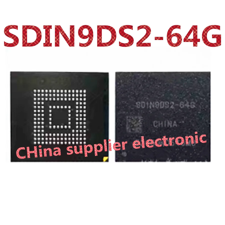 SDIN9DS2-64G 153 ball emmc mobile phone hard disk chip ic second-hand font