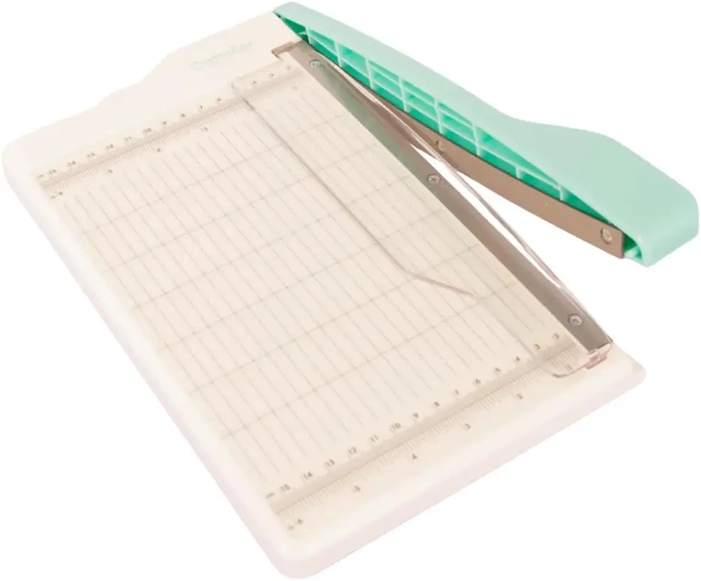 

Portable Paper Trimmer with 8.5 Inch Cut Length, 7 Sheets Capacity - Precision Cutter for Scrapbooking and Card Making