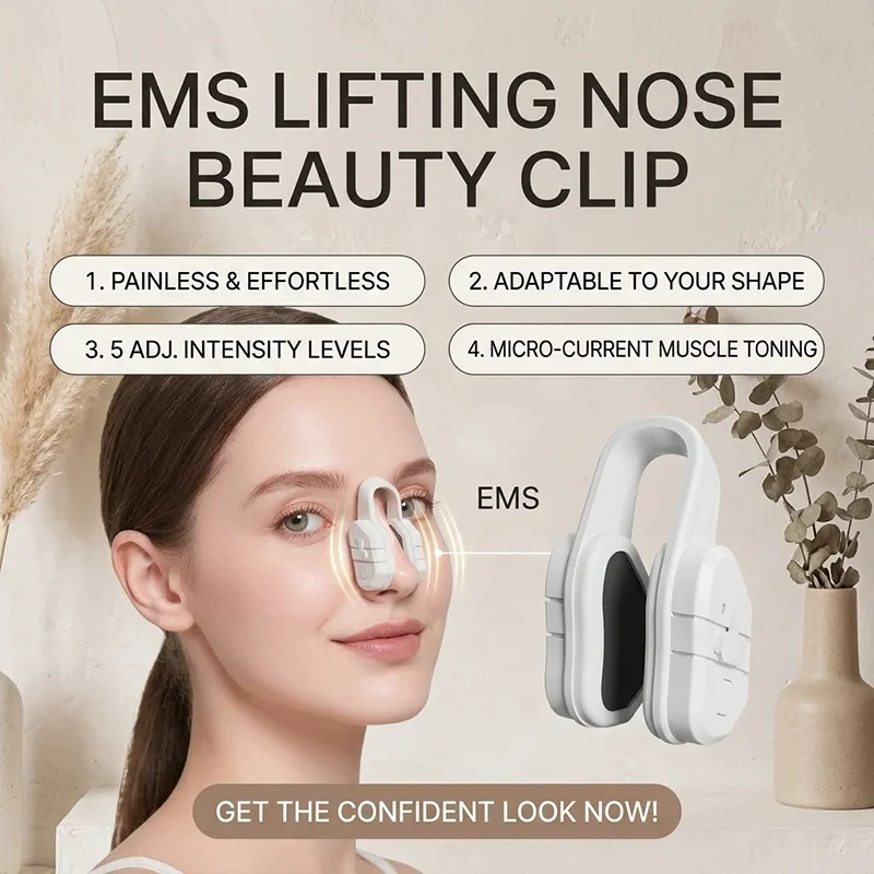 Beautiful Nose Clip EMS Nose Shaper Up Shaping Machine Lifting Nose Corrector Massage Tool Acial Corrector Slimmer Beauty Tool view 5